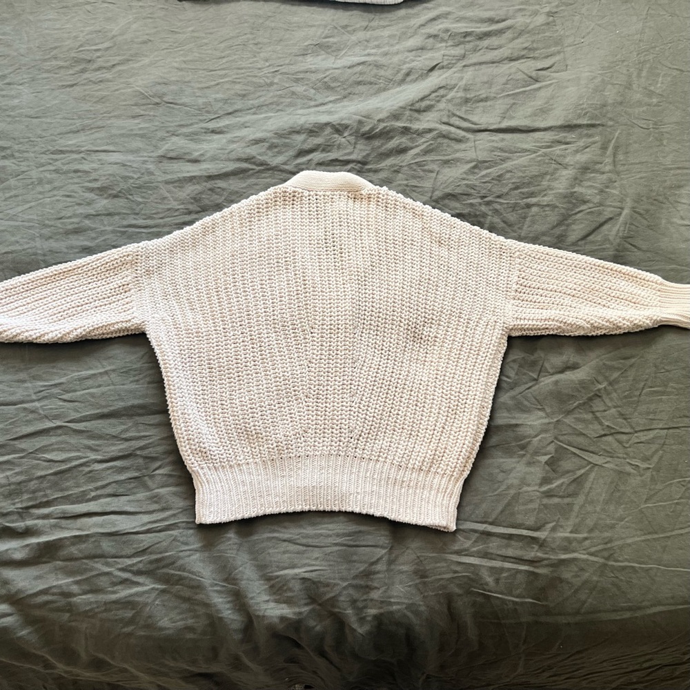 Women's Cream Knit Sweater - Picture 7 of 9